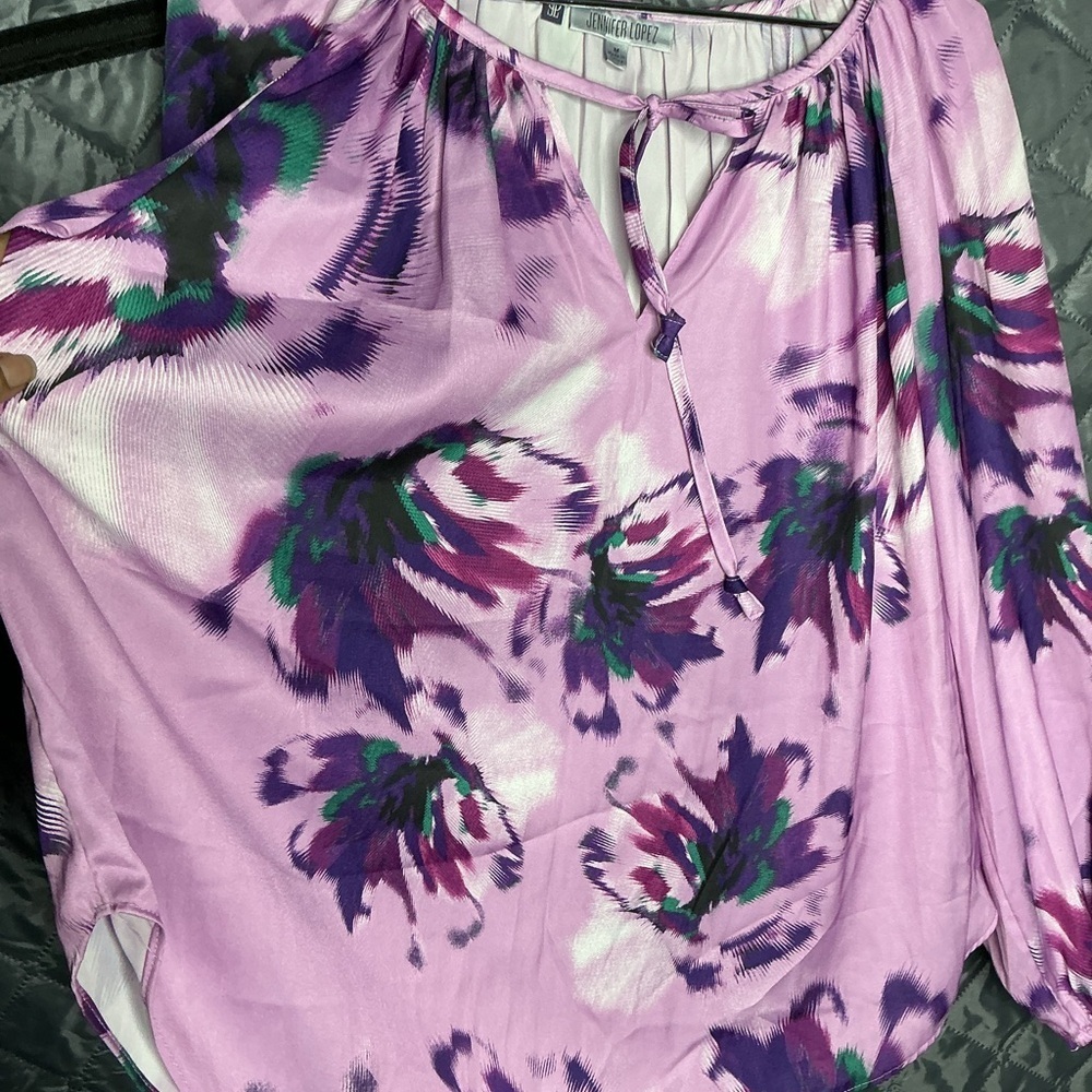 🌸 Blouse Floral Jennifer Lopez (JL) - style Boho Chic - Picture 8 of 11
